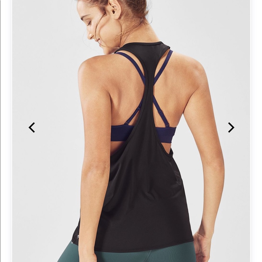 ⭐️⭐️ NWOT Fabletics Peggy Racerback Tank in Black